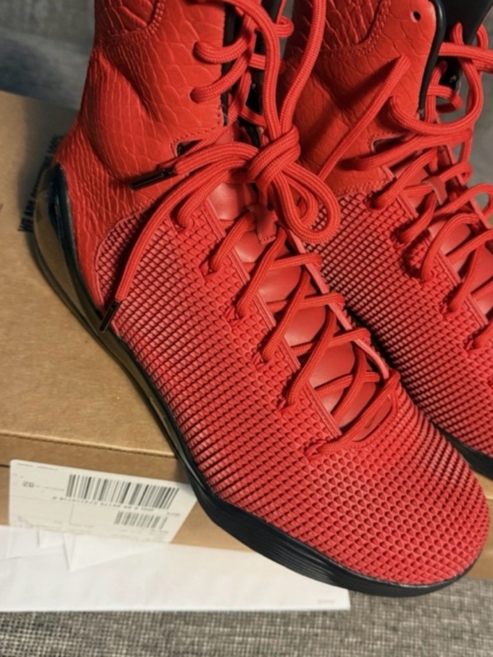 NIKE KOBE IX 9 HIGH KRM EXT QS "RED MAMBA" CHALLENGE RED